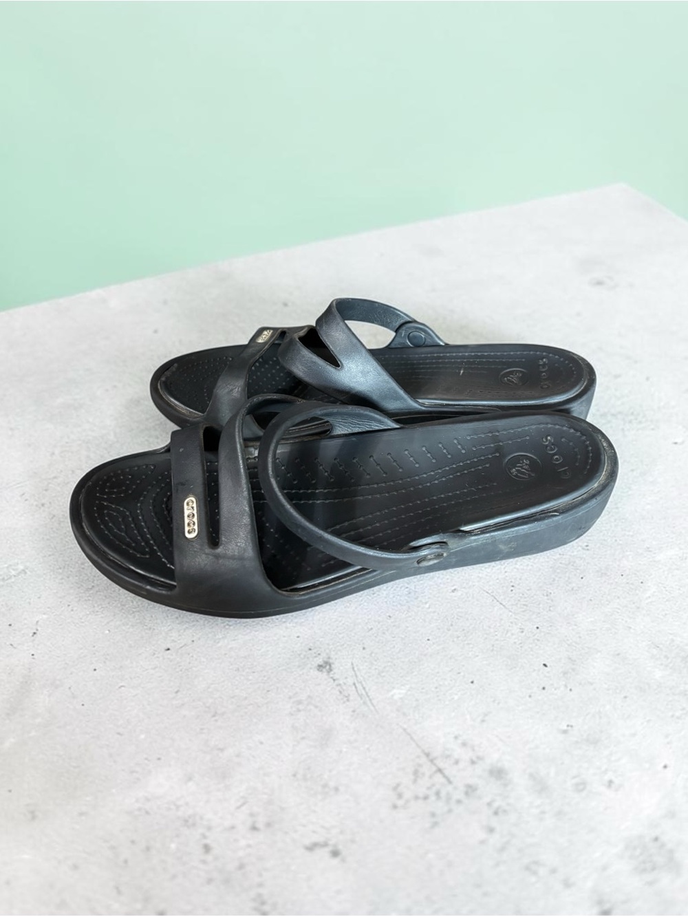 Crocs Patricia Wedge Sandal Women's Waterproof Strappy Slide Size 9